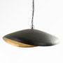 Voir la diapositive 1 : MAISON PAVANE Suspension en métal noir et doré 74 cm-Pacha