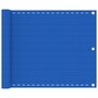 VIDAXL Ecran de balcon Bleu 75x300 cm PEHD