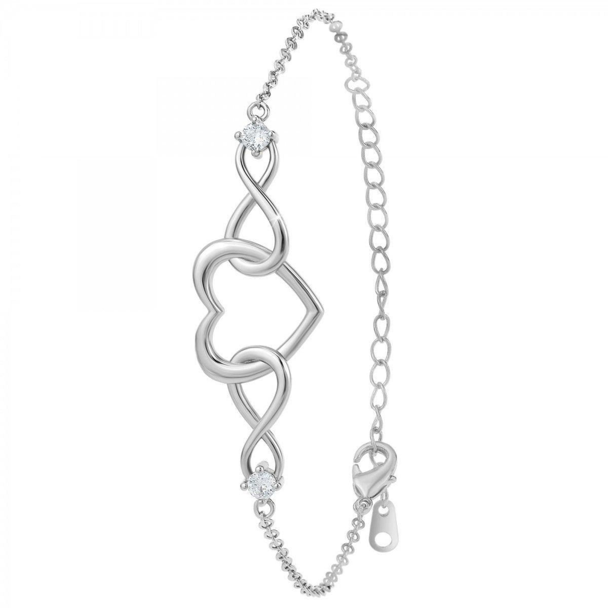 SC CRYSTAL Bracelet cœur par SC Crystal ornées de Zirconium