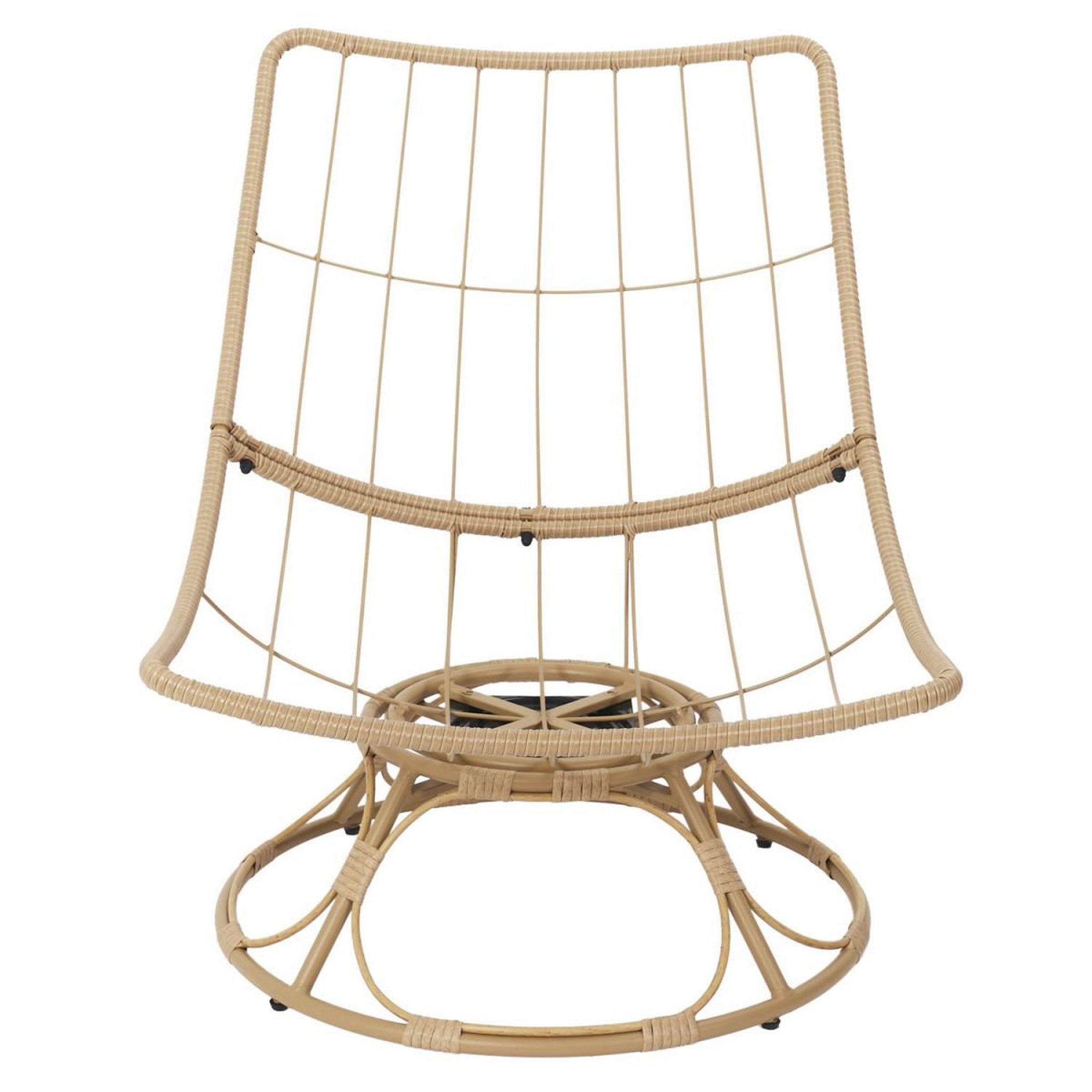 Voir la diapositive 6 : The Home Deco Factory Fauteuil tournant design  petra  96cm beige