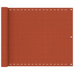 VIDAXL Ecran de balcon Orange 75x300 cm PEHD