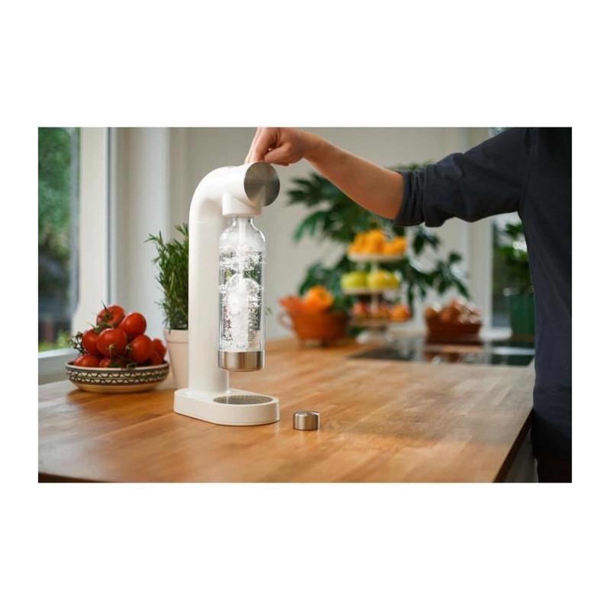 Voir la diapositive 6 : Brita Machine à soda sodaone blanche + 1 cylindre co2 + 1 bouteille en pet