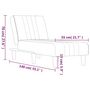 Voir la diapositive 6 : VIDAXL Chaise longue gris clair tissu