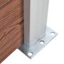 Voir la diapositive 5 : VIDAXL Cloture de jardin WPC 180x186 cm Marron