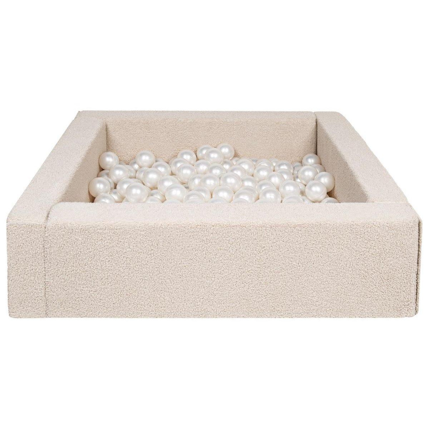 Piscine À Balles Velinda 200 Balles 5 Éléments Cappuccino Tissu Polyester Bouclé - vue 2