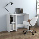 VIDAXL Bureau d'ordinateur portable blanc bois d'ingenierie