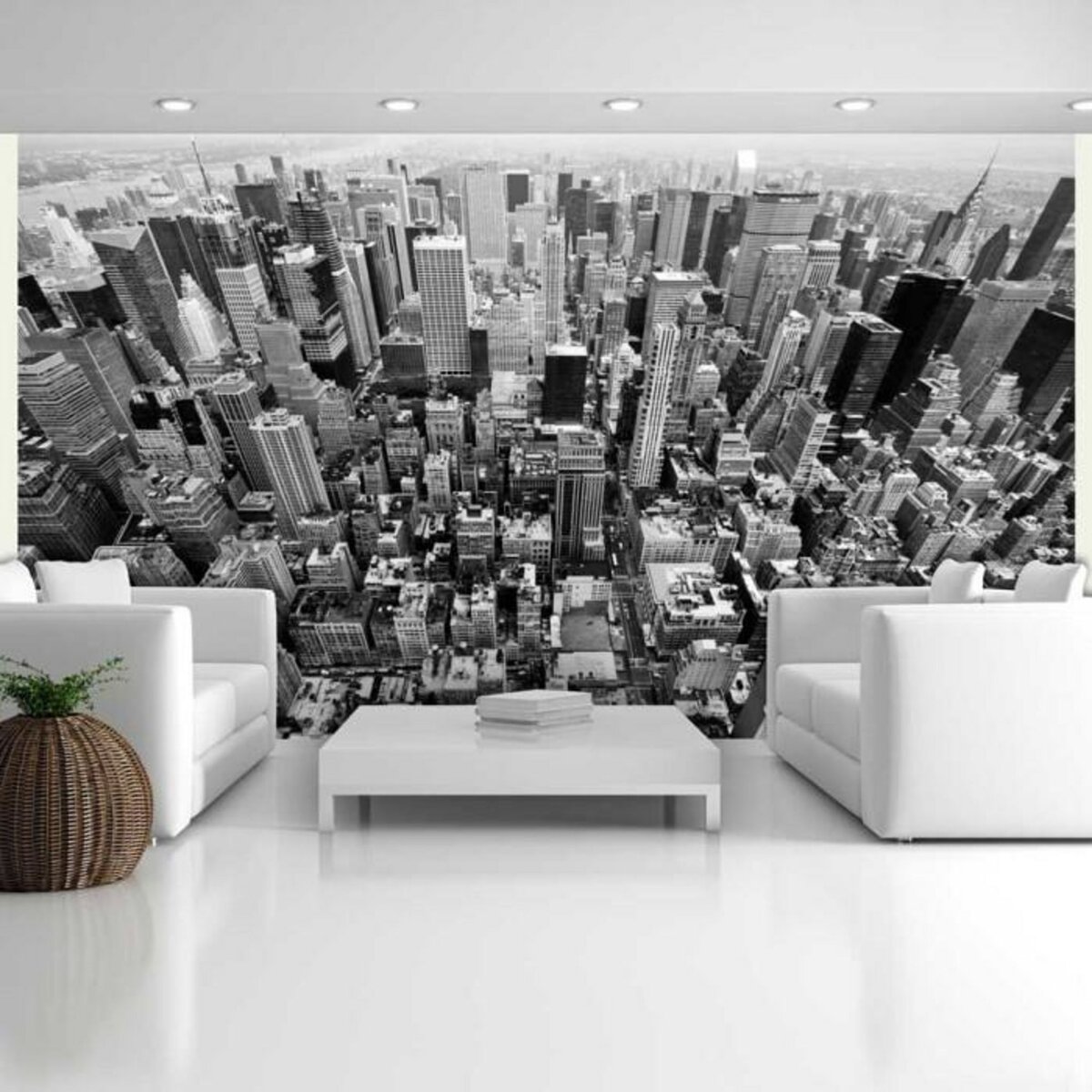 Paris Prix Papier Peint  États Unis, New York : Noir & Blanc II  270x450cm