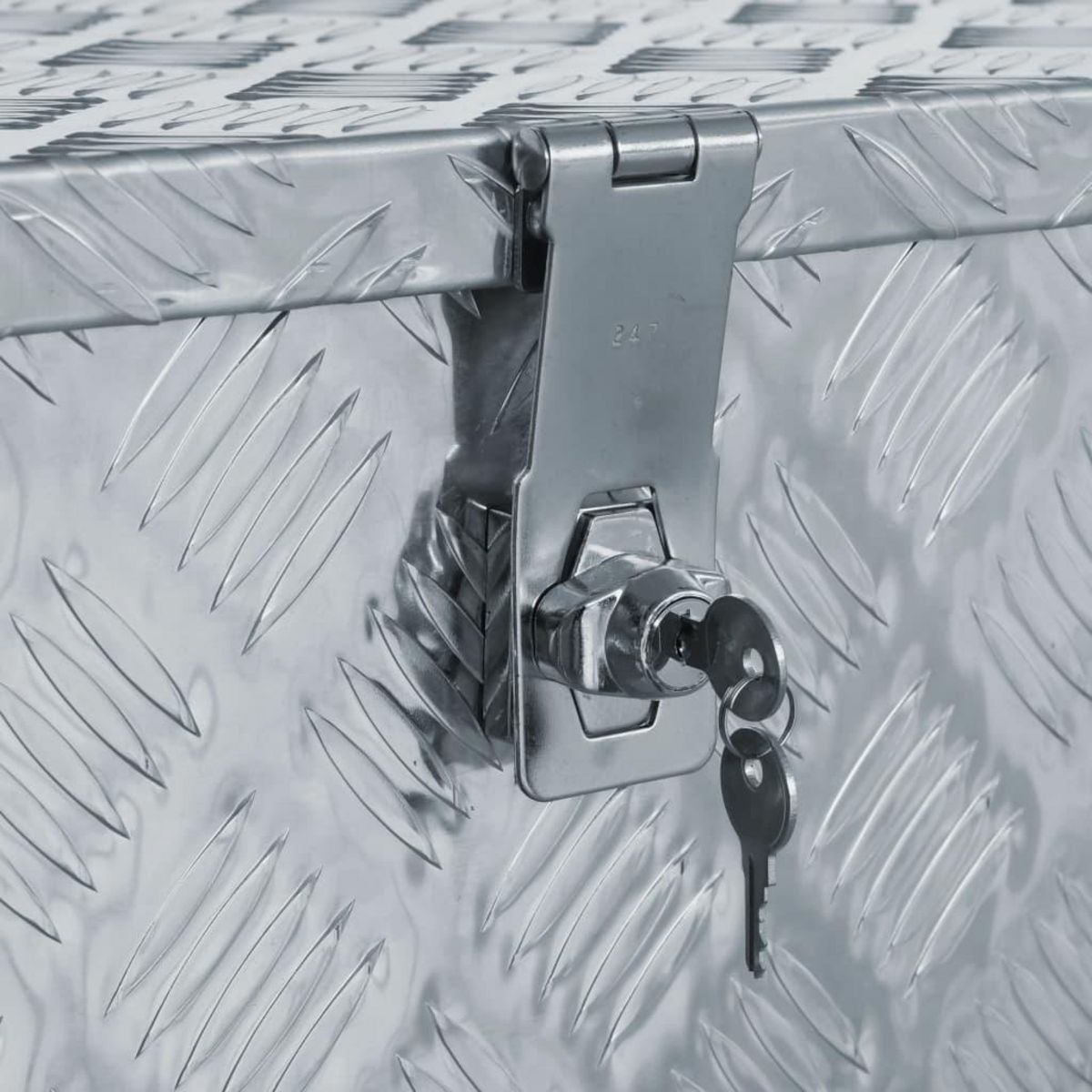 VIDAXL Boîte en aluminium 90,5x35x40 cm Argente