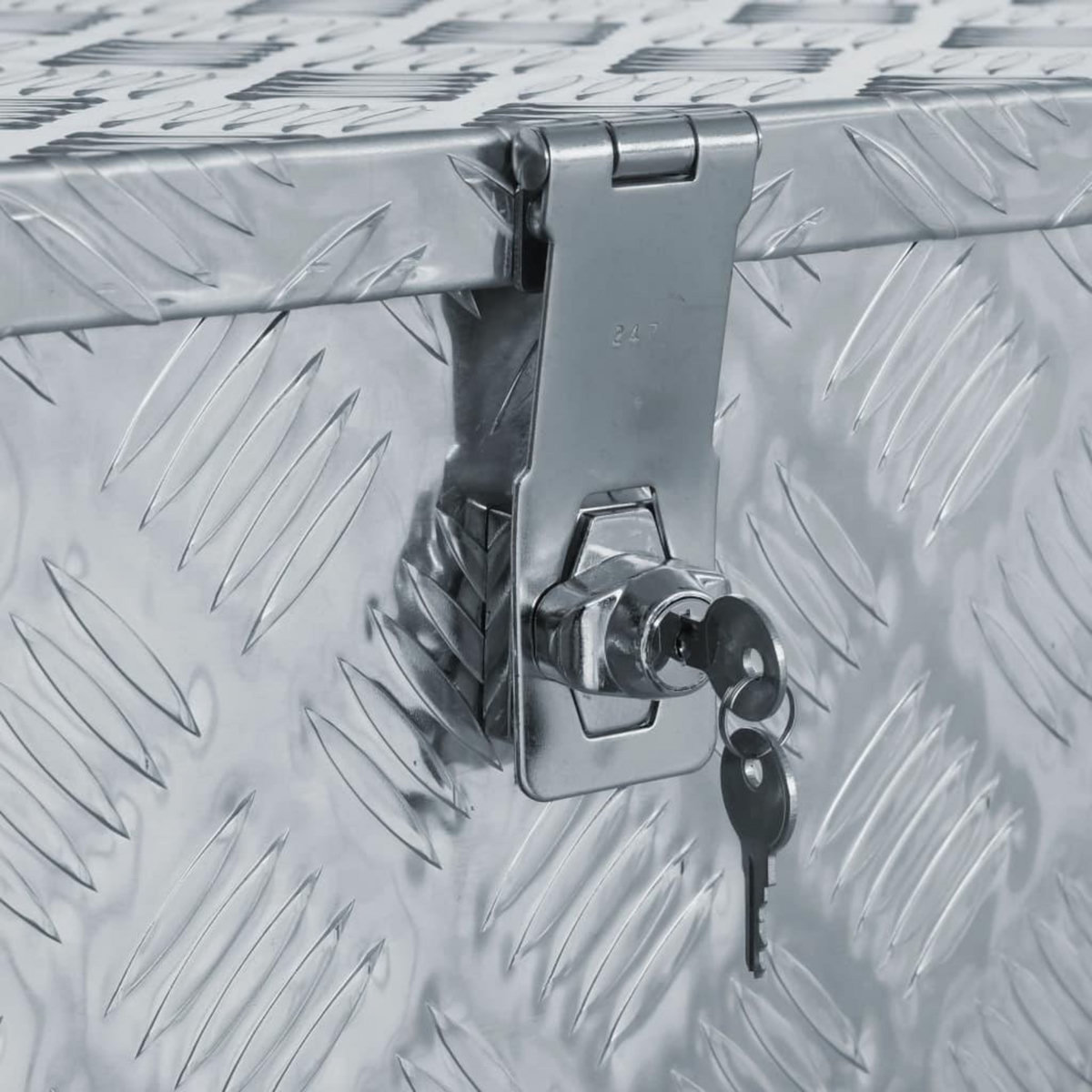 VIDAXL Boîte en aluminium 90,5x35x40 cm Argente