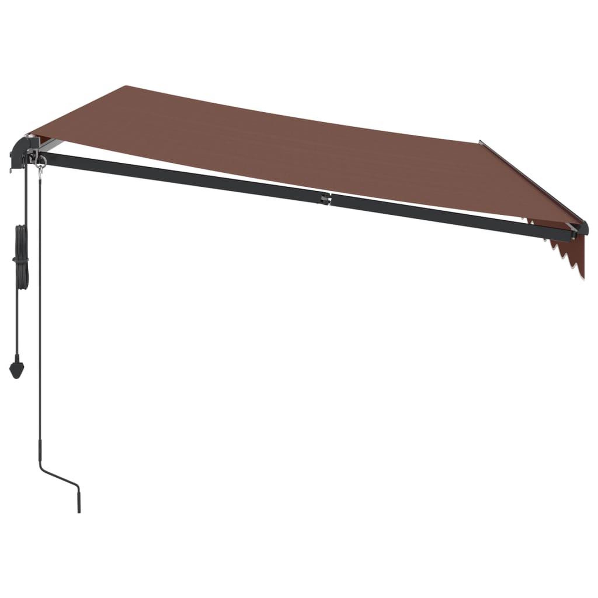 Voir la diapositive 5 : VIDAXL Auvent retractable automatique avec LED marron 350x250 cm