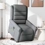 Voir la diapositive 3 : VIDAXL Fauteuil inclinable de massage electrique Gris fonce Tissu