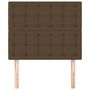 Voir la diapositive 3 : VIDAXL Tetes de lit 2 pcs Marron Fonce 100x5x78/88 cm Tissu