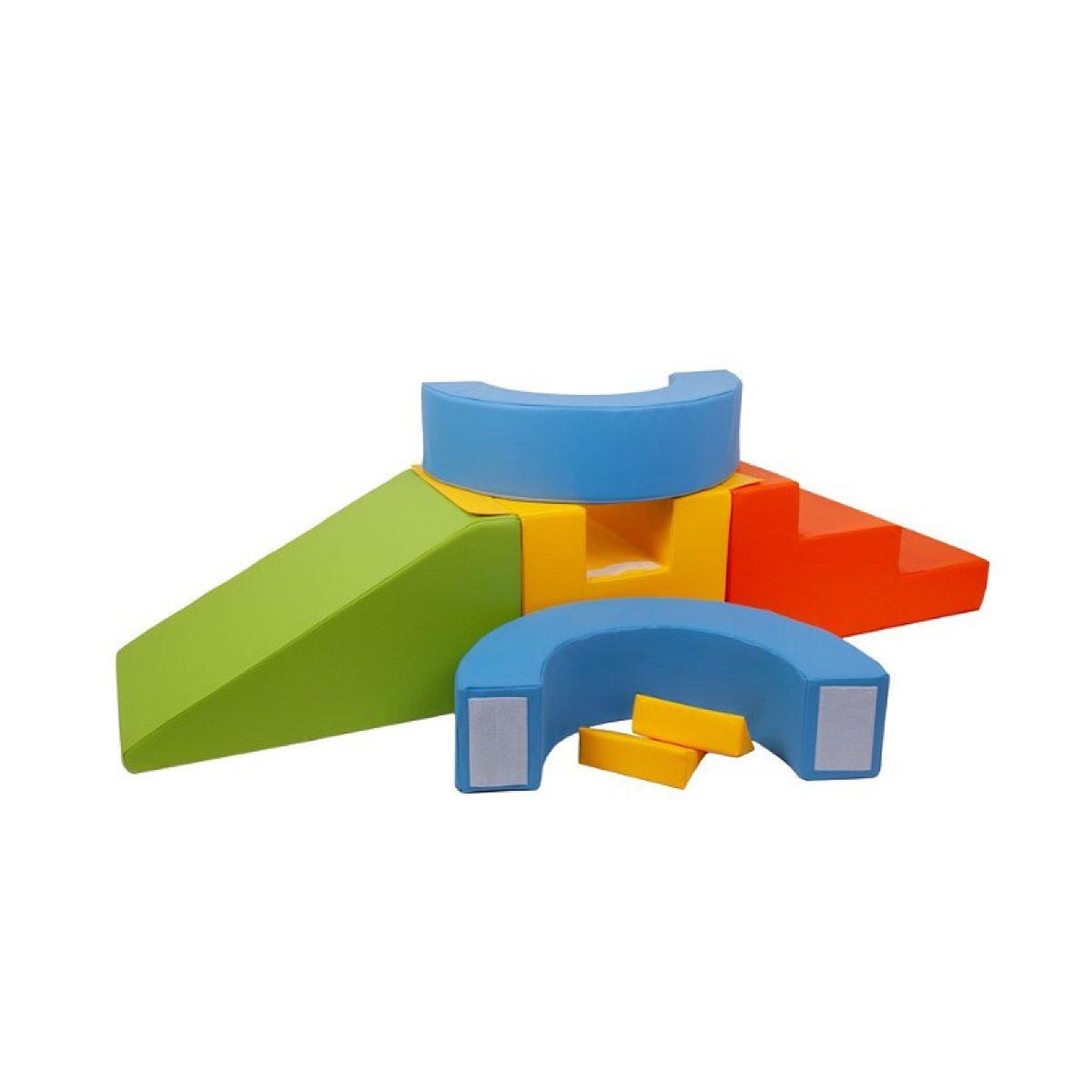 Voir la diapositive 3 : VELINDA Ensemble de 7 blocs cerceau jaune vert bleu orange