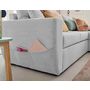 Voir la diapositive 4 : BEST MOBILIER Astoria - canapé d'angle réversible 4 places - convertible avec coffre - en tissu texturé