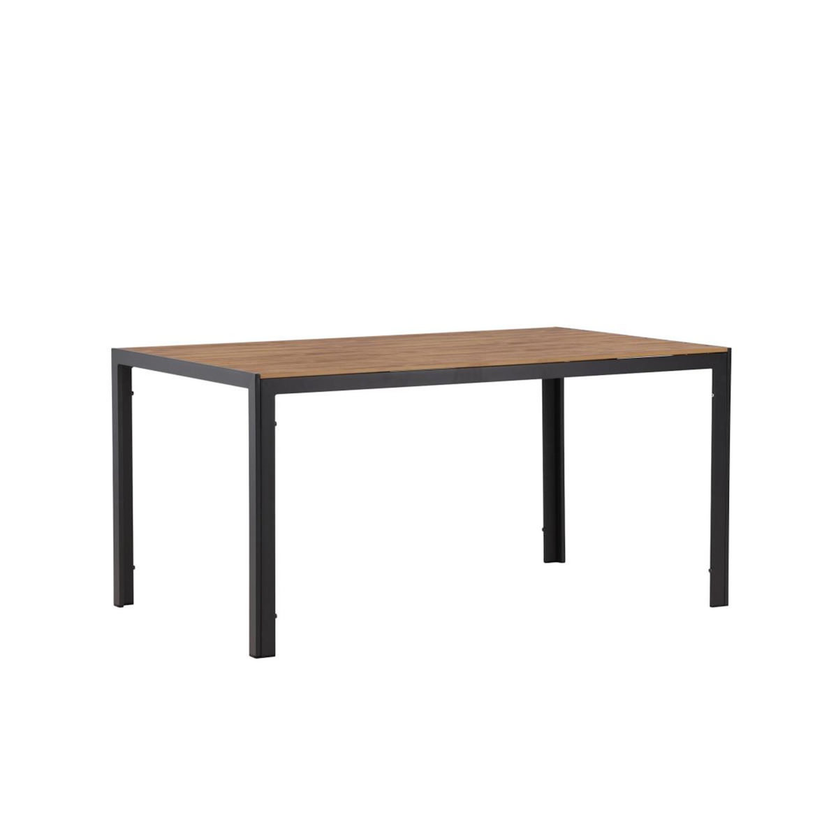 Paris Prix Table de Jardin  Break  150cm Noir & Naturel