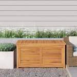 VIDAXL Boîte de rangement jardin et sac 114x50x58 cm bois massif teck