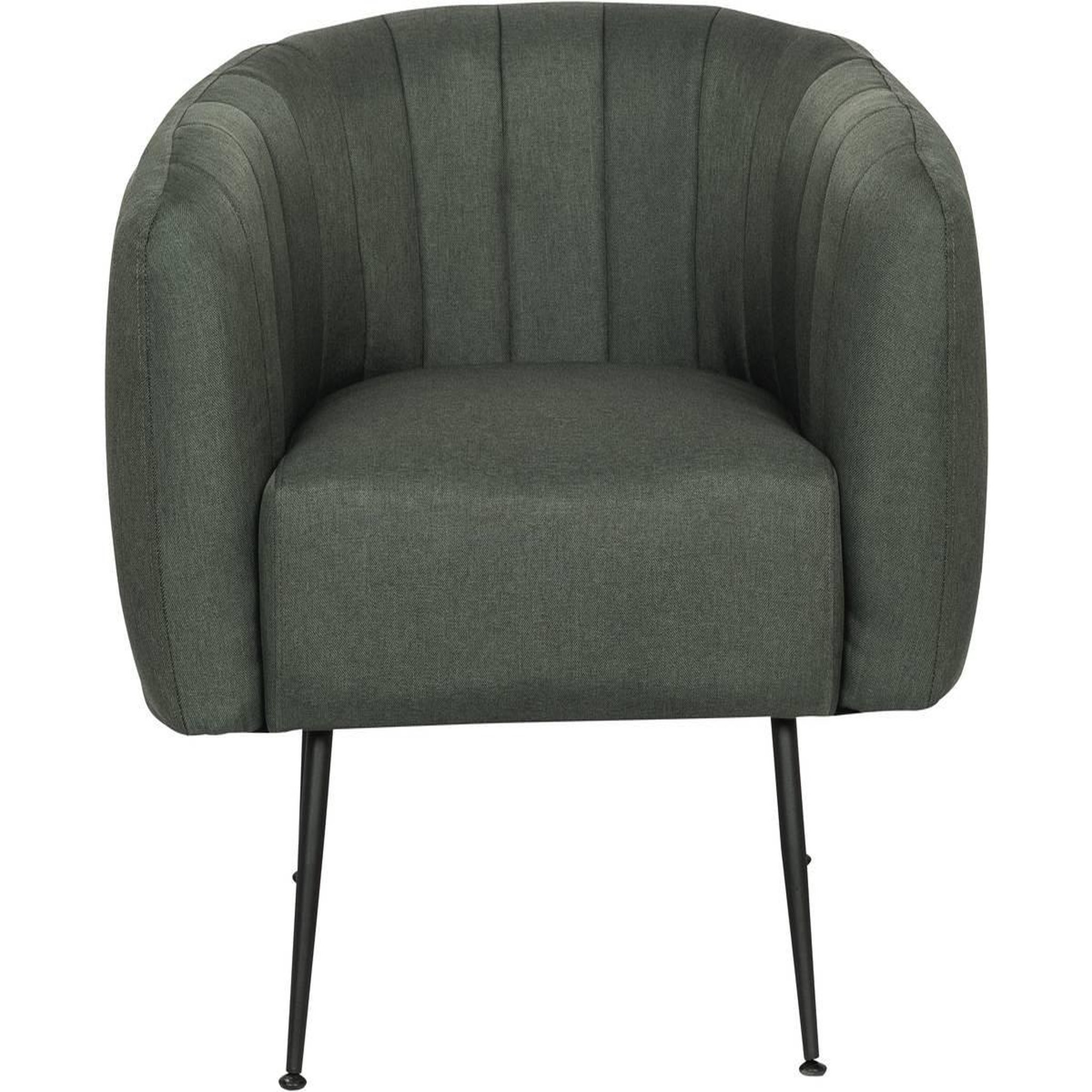 Voir la diapositive 2 : Habitat et Jardin Fauteuil en tissu  diana  - 1 place - gris foncé