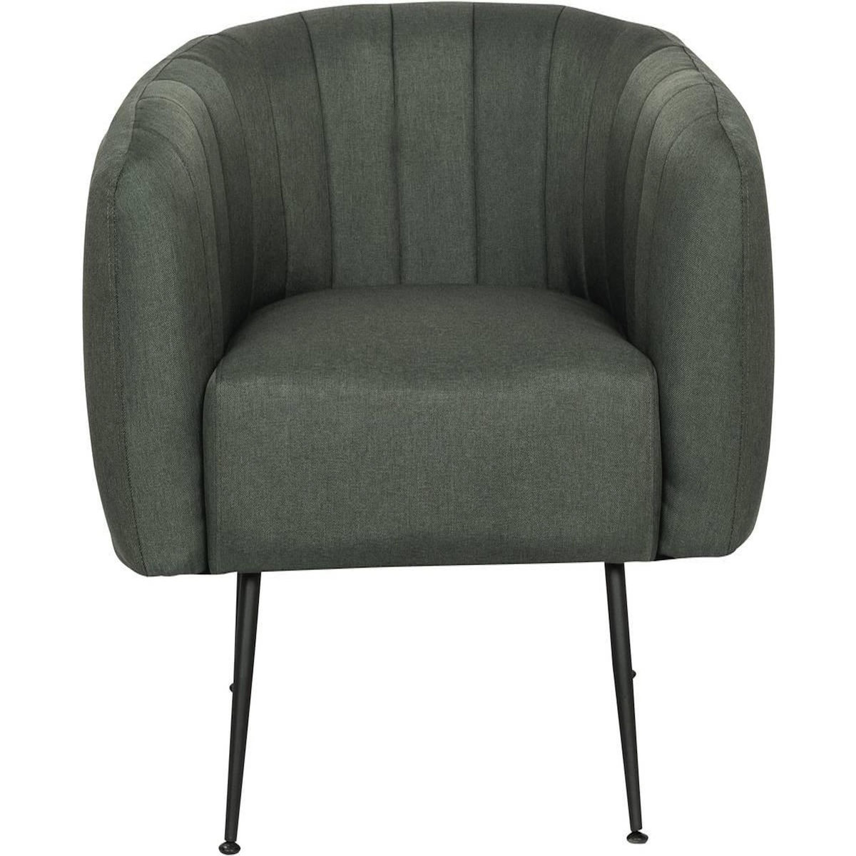Habitat et Jardin Fauteuil en tissu  Diana  - 1 place - Gris foncé