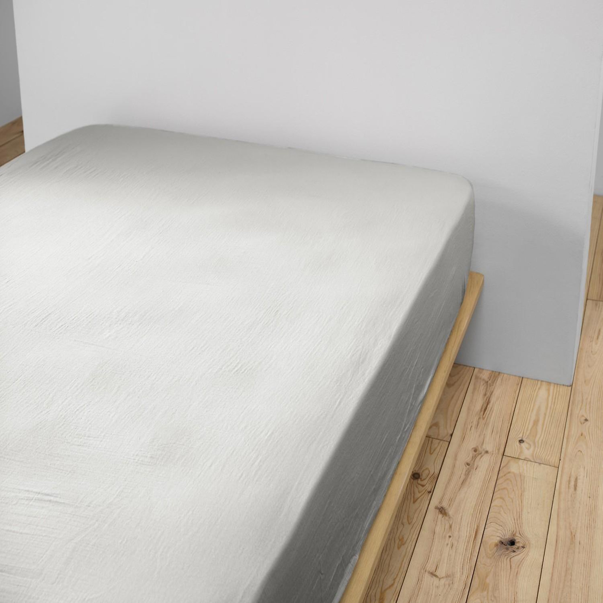 Voir la diapositive 4 : Home collection Drap housse 100% gaze de coton