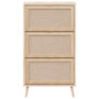 Voir la diapositive 4 : Finori Finori Armoire a chaussures Bali 49A Chene sonoma/ impression de canne