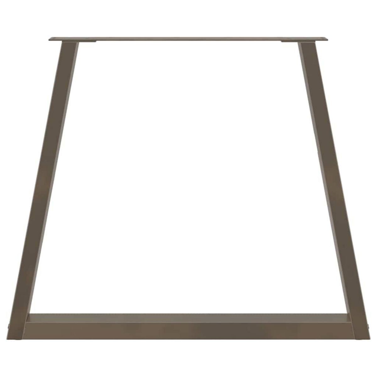 VIDAXL Pieds de table a manger forme V 2 pcs acier naturel acier