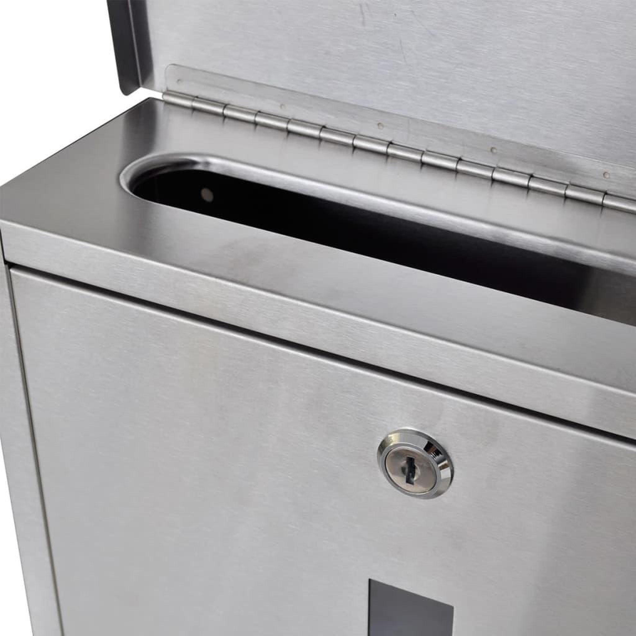 Voir la diapositive 4 : VIDAXL Boîte a lettre sur support en acier inoxydable