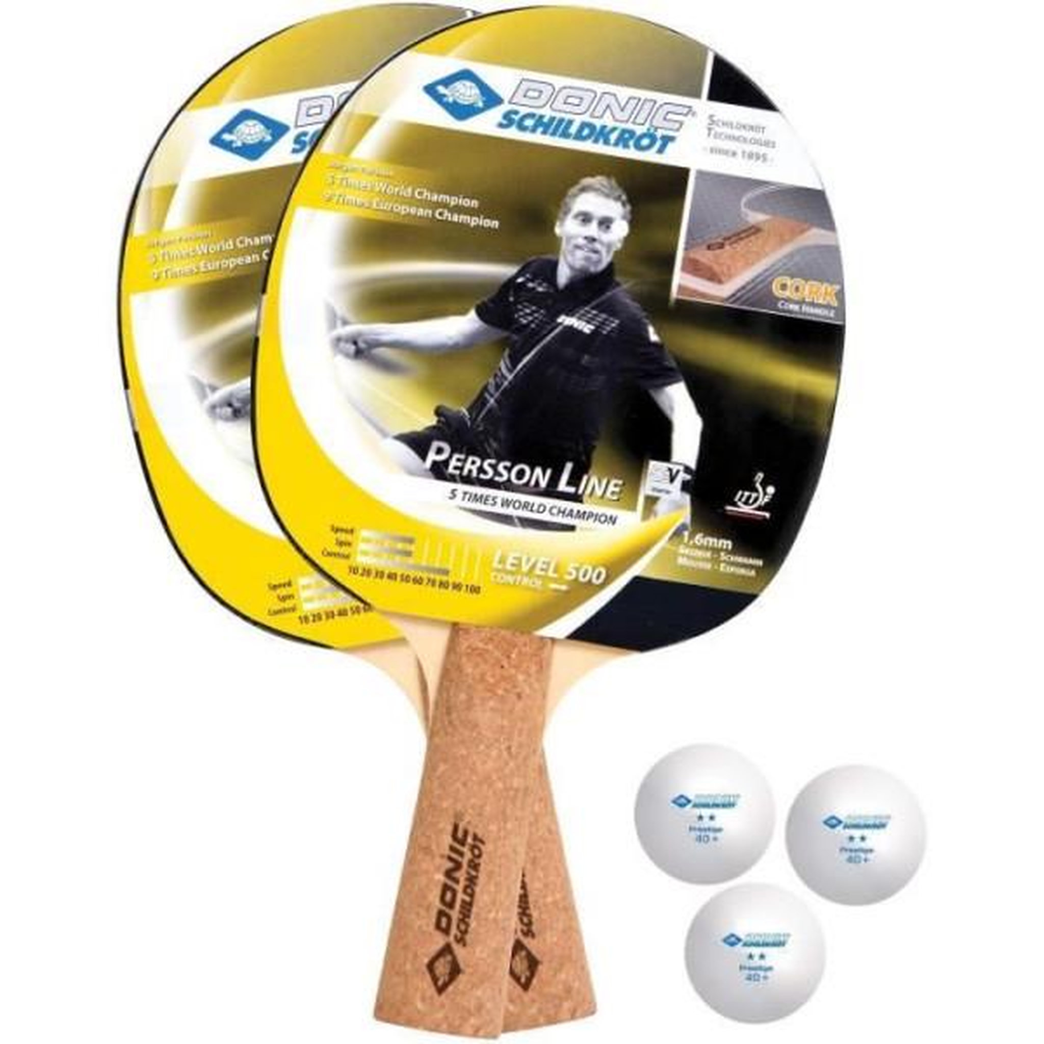 Voir la diapositive 2 : SCHILDKROT Set de tennis de table - SCHILDKRÖT - PERSSON 500