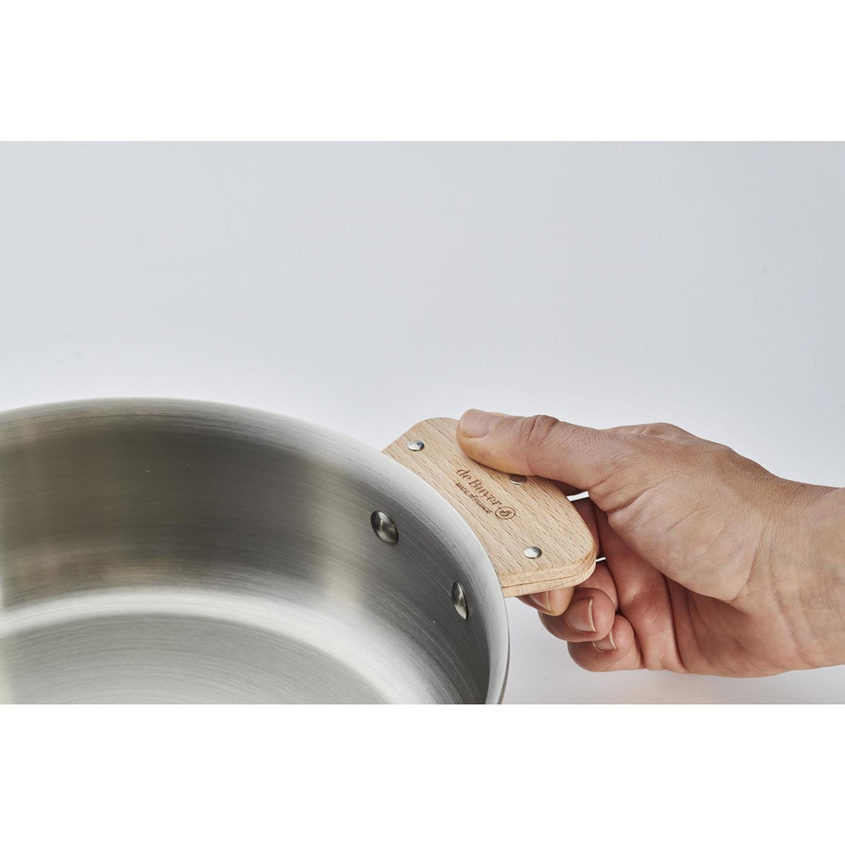 De buyer Set de 2 anses amovibles bois - 3660.02