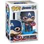 Voir la diapositive 2 : Figurine Pop Captain America avec Bouclier cassé et Mjolnir Marvel