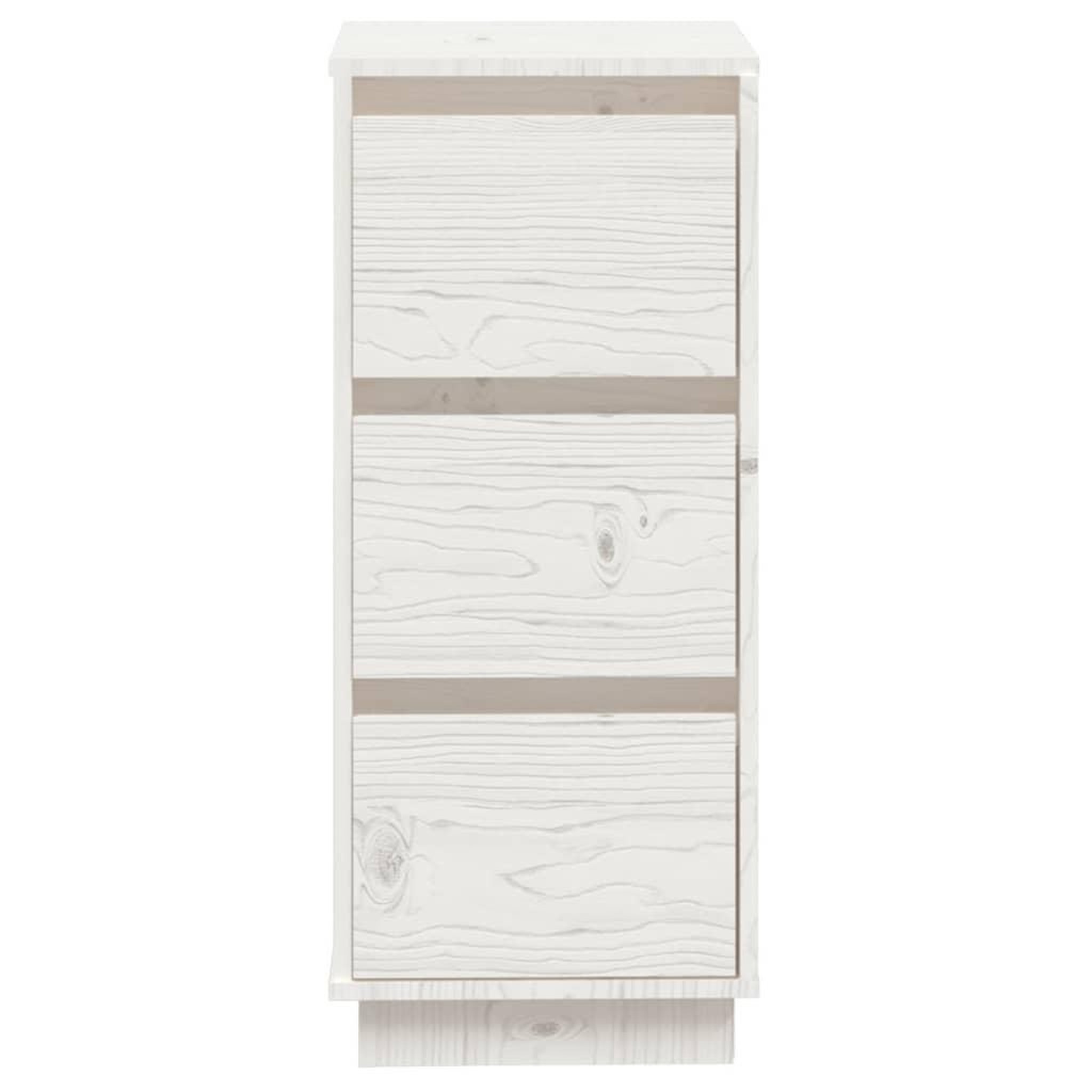 Voir la diapositive 5 : VIDAXL Buffet Blanc 32x34x75 cm Bois massif de pin