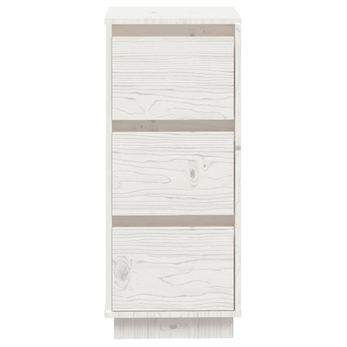 VIDAXL Buffet Blanc 32x34x75 cm Bois massif de pin