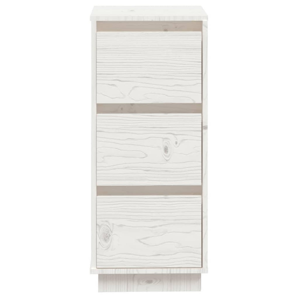 VIDAXL Buffet Blanc 32x34x75 cm Bois massif de pin