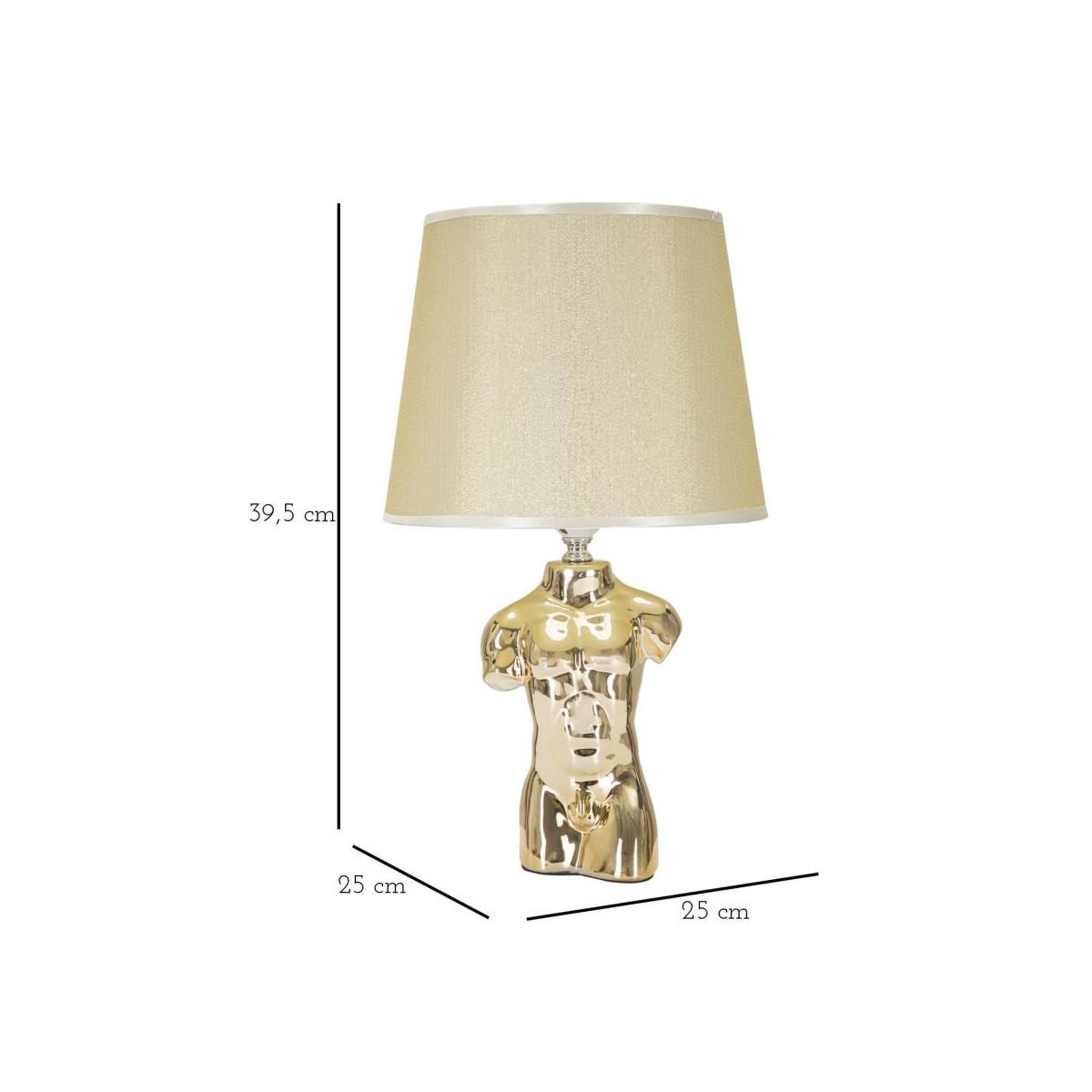 Voir la diapositive 6 : Paris Prix Lampe à poser en céramique  man  42cm or