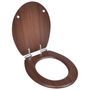 Voir la diapositive 3 : VIDAXL Sieges de toilette avec couvercles 2 pcs MDF Marron