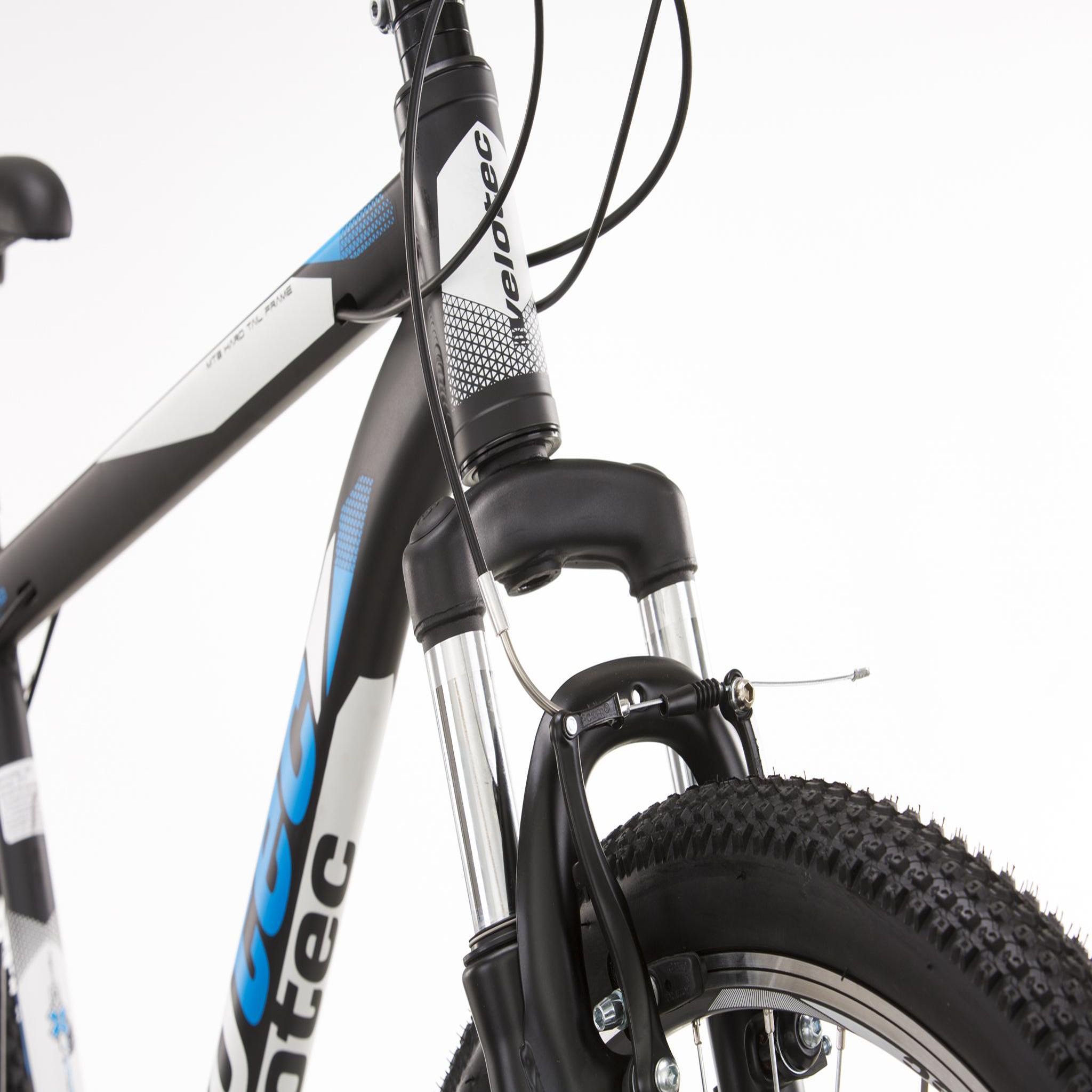 Voir la diapositive 3 : VTT 27.5'' Cadre Aluminium - Fourche Télescopique - 21 Vitesses avec équipement Shimano ( Dérailleurs, roue libre et poignées )