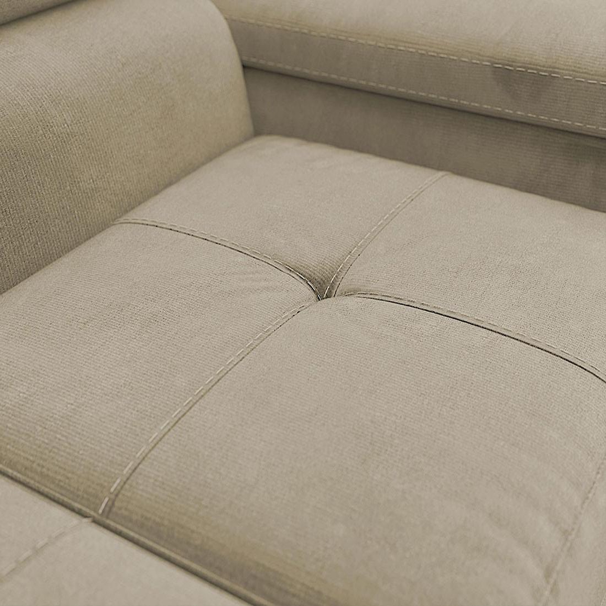 Voir la diapositive 4 : BEST MOBILIER Pablo - canapé droit 2 places avec têtières ajustables - en velours