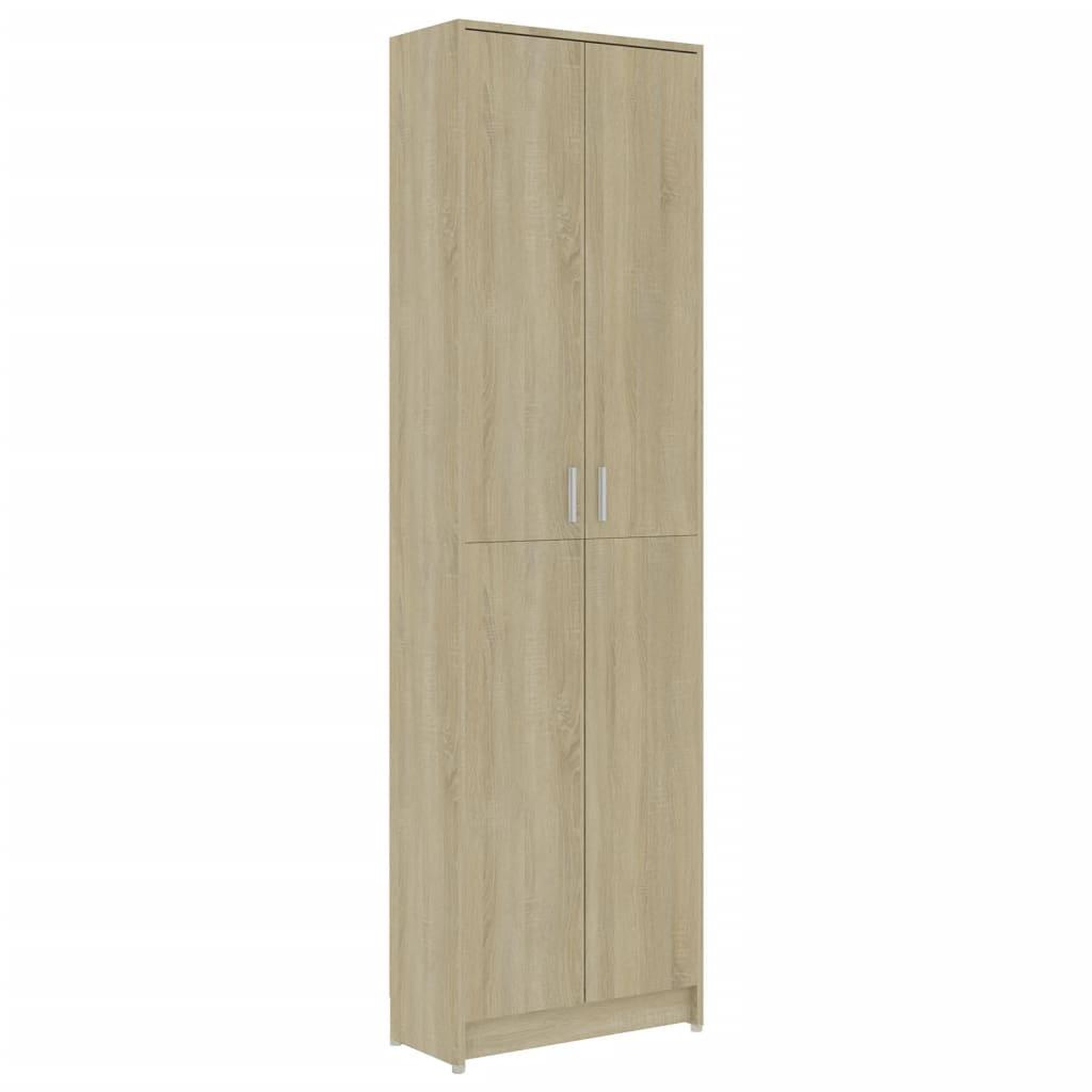 Voir la diapositive 2 : VIDAXL Garde-robe de couloir Chene sonoma 55x25x189 cm Bois ingenierie
