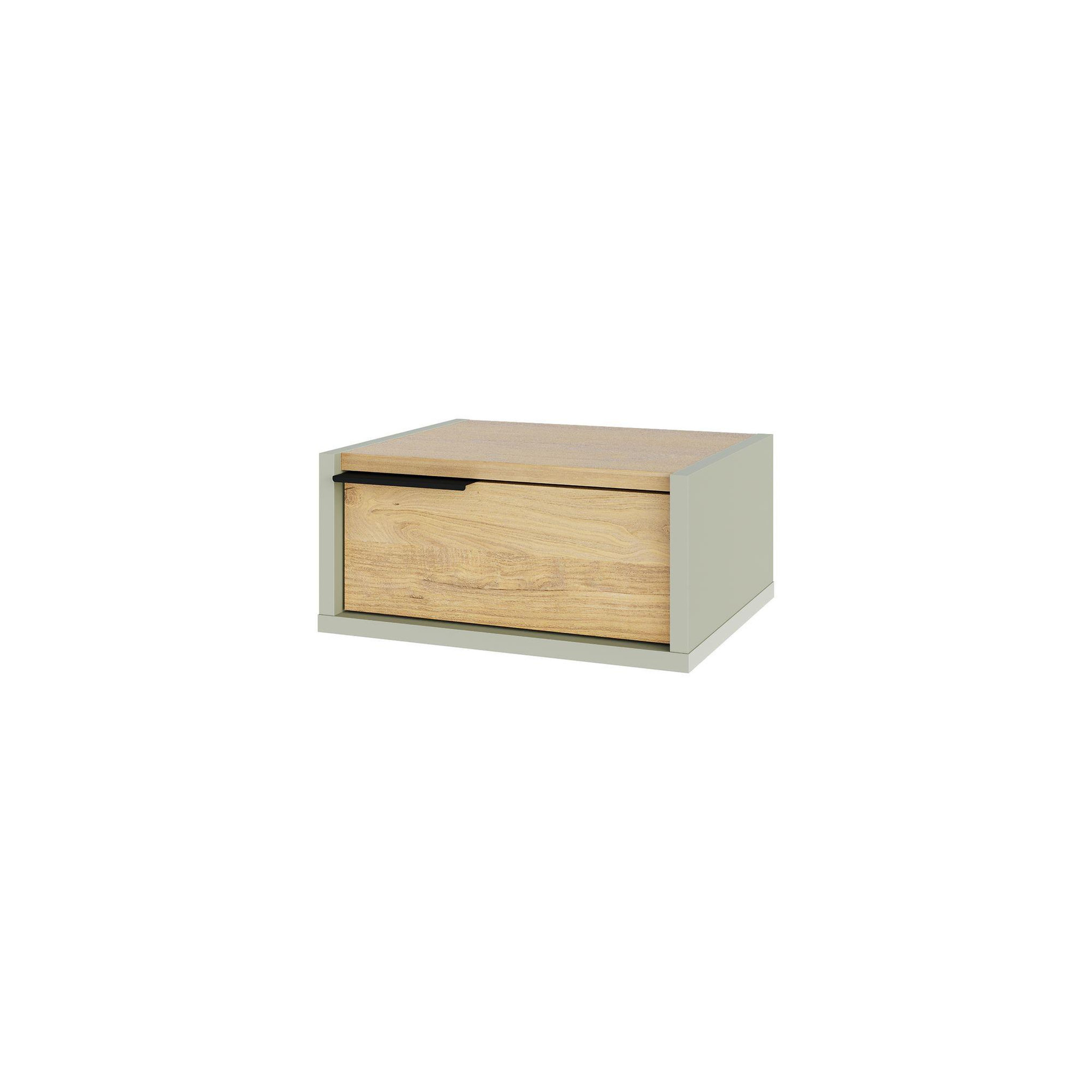 Habitat et Jardin Table de chevet murale en bois  eco  - 40 x 30 x 19 cm - vert