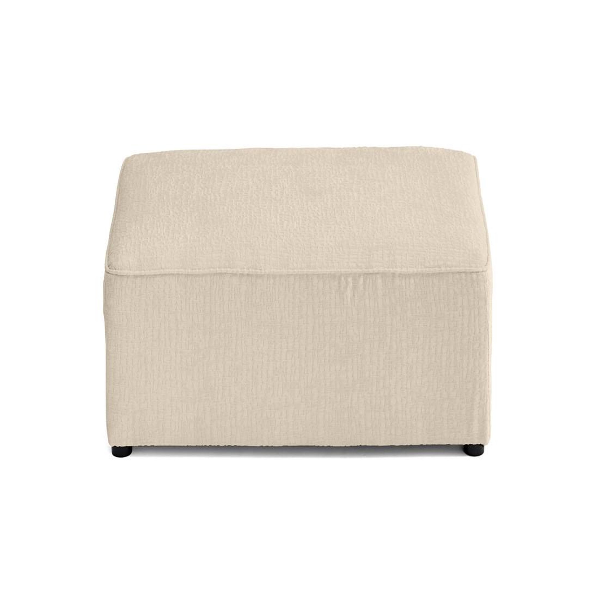 Voir la diapositive 6 : BEST MOBILIER Topaze - pouf - en tissu velours relief