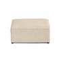 Voir la diapositive 6 : BEST MOBILIER Topaze - pouf - en tissu velours relief