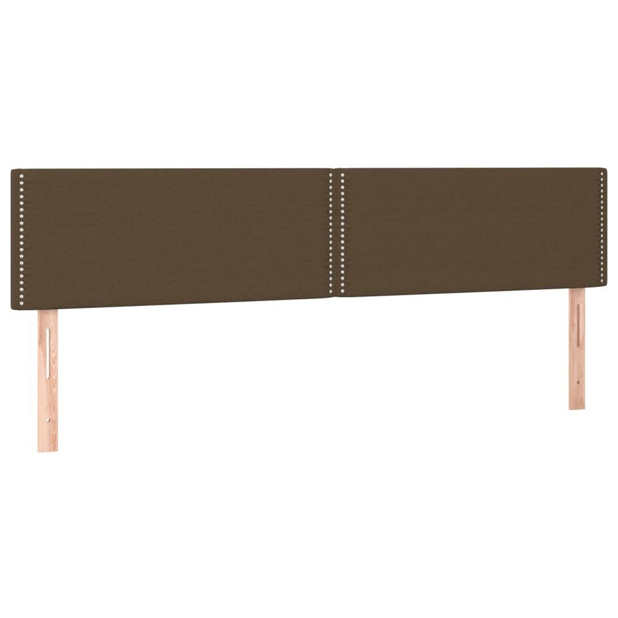 Voir la diapositive 4 : VIDAXL Tete de lit a LED Marron Fonce 160x5x78/88 cm Tissu