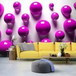 Paris Prix Papier Peint  Purple Balls. Coloris disponibles : Multicolore