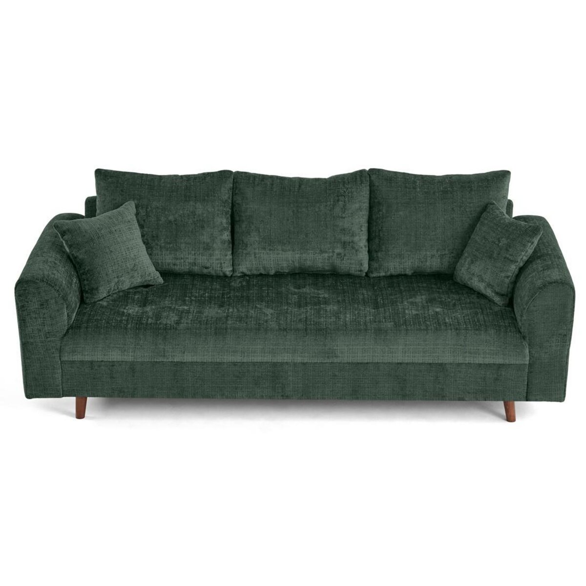 LISA DESIGN Rune - canapé droit 3 places en velours texturé