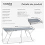 Voir la diapositive 6 : tectake Table de camping pliable argent