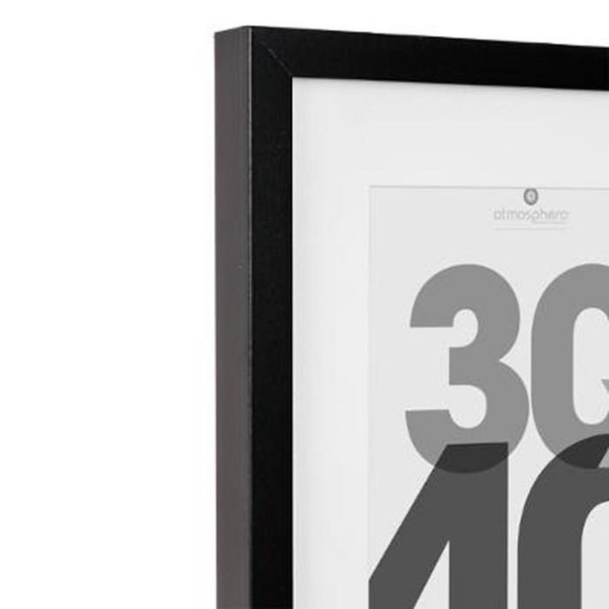 ATMOSPHERA Cadre Photo Bois 30x40cm Noir