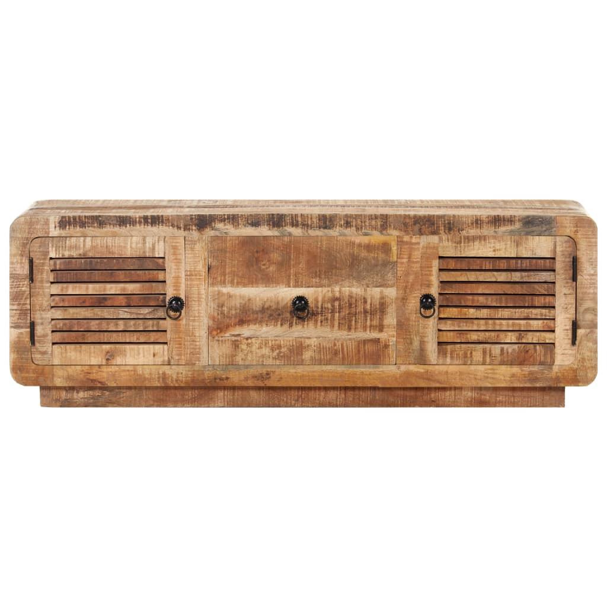Voir la diapositive 3 : VIDAXL Meuble TV 120x30x40 cm Bois de manguier brut
