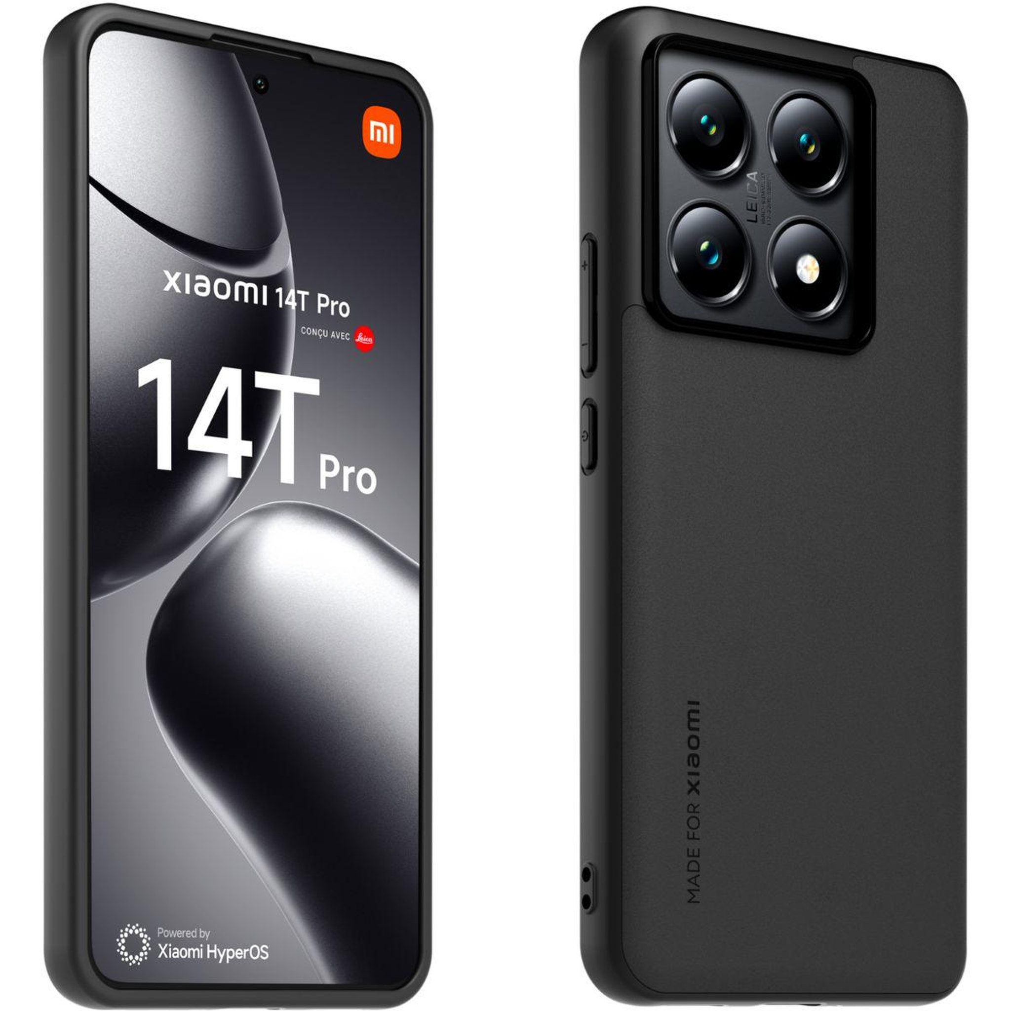 Voir la diapositive 2 : MADE FOR XIAOMI Coque Xiaomi 14T PRO premium Noir