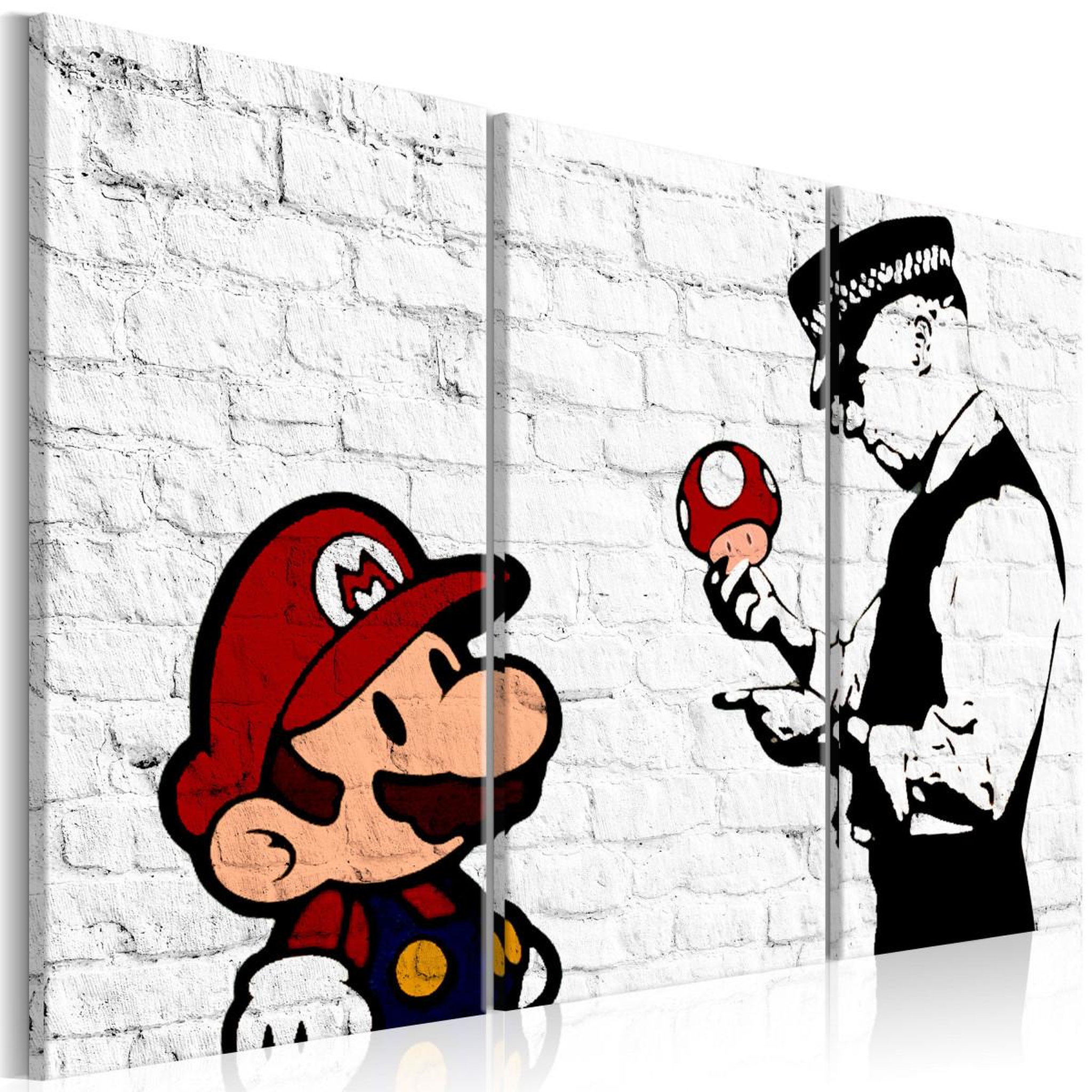 Voir la diapositive 1 : Paris Prix Tableau Imprimé  Mario Bros - Banksy