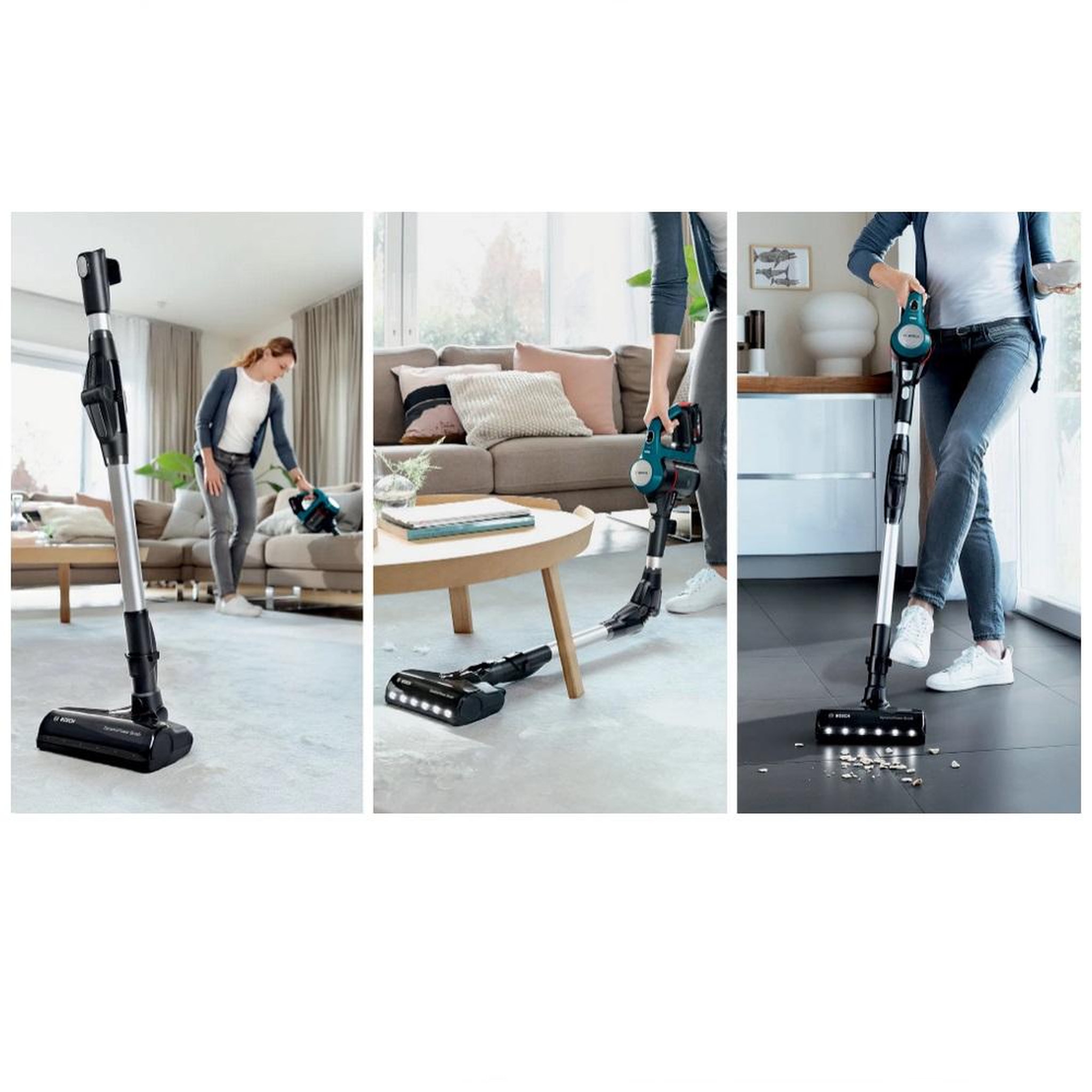 Voir la diapositive 4 : BOSCH Aspirateur balai 2en1 rechargeable 18v - BSS71125AH