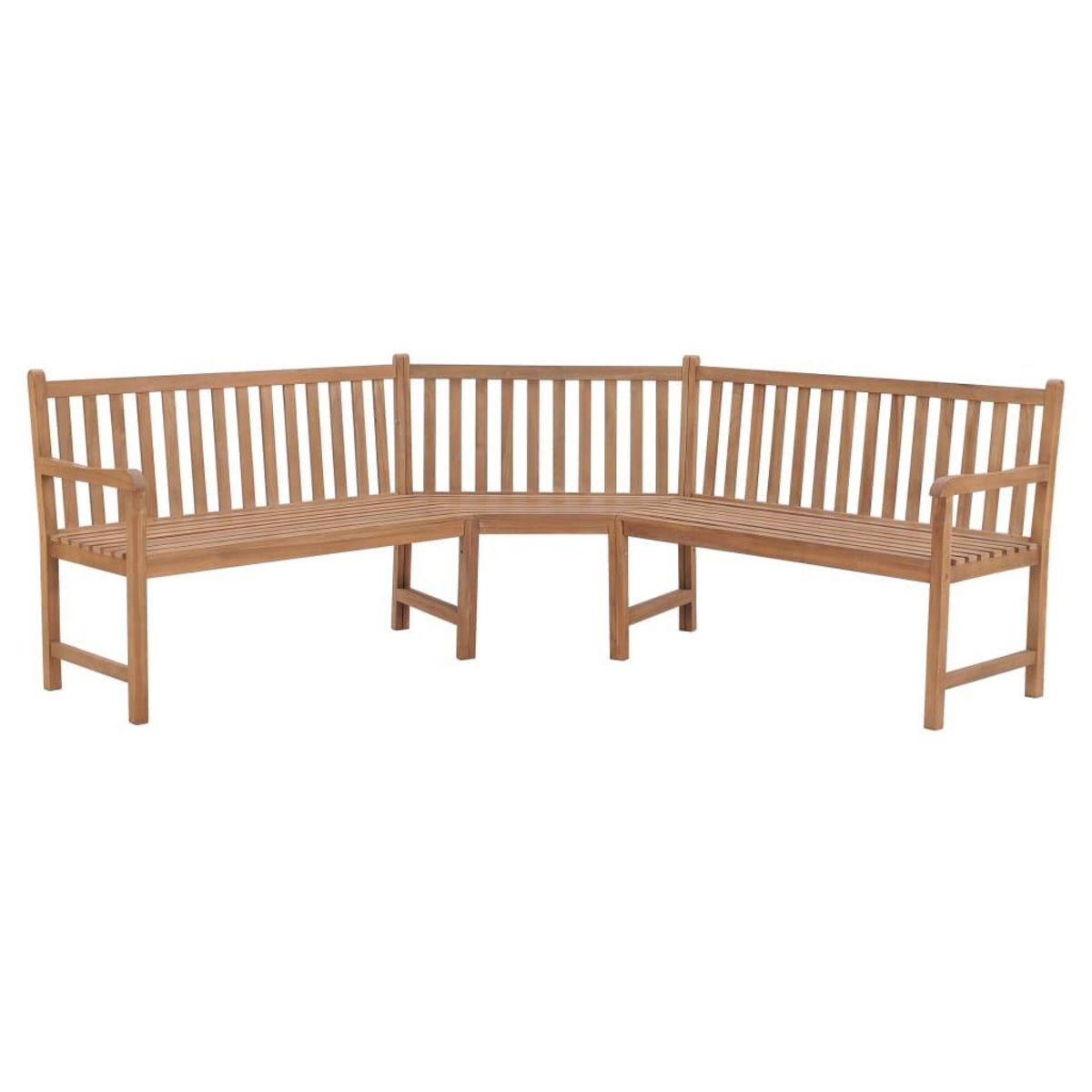 VIDAXL Banc d'angle de jardin 185x185x90 cm bois de teck solide